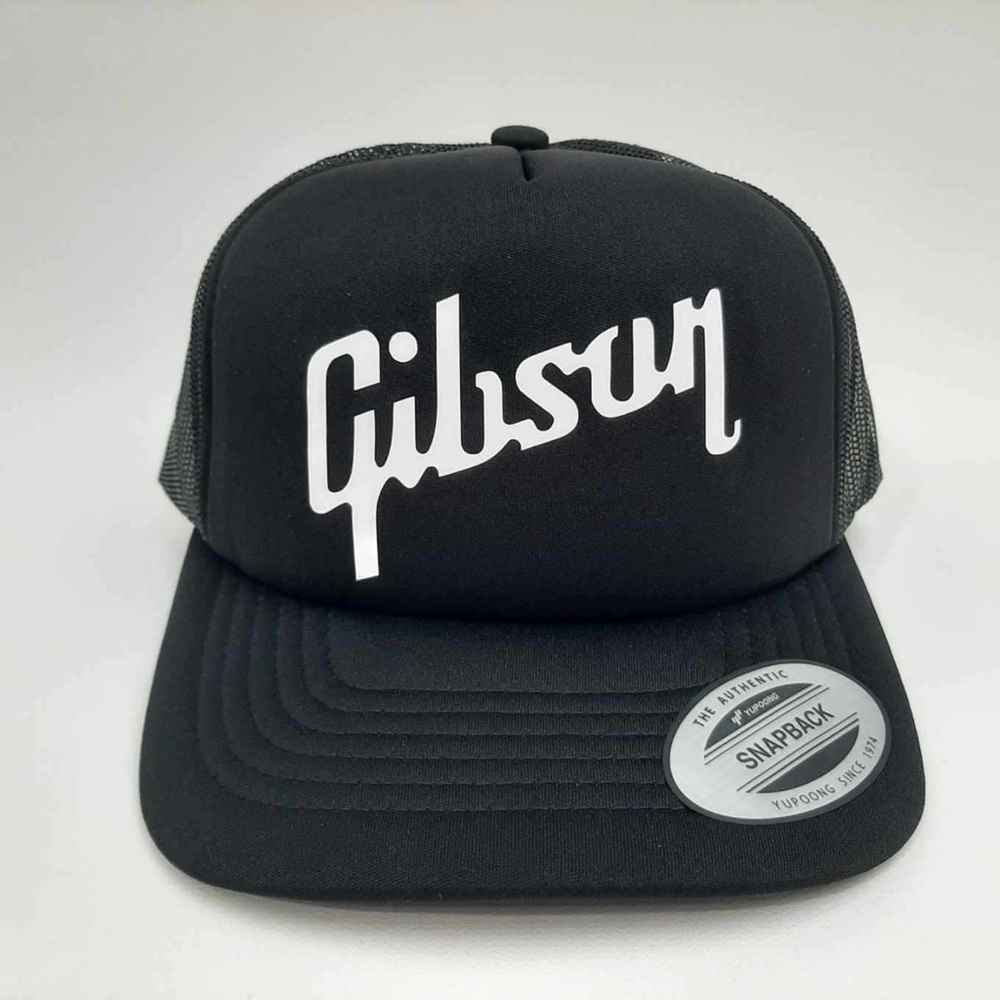 Gibson Vintage Foam Trucker Style Mesh Snapback Hat Cap